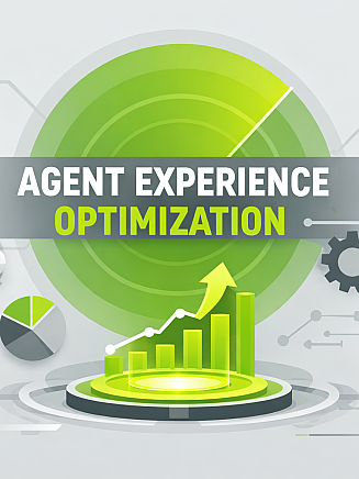 Diagramme und Symbole zur Optimierung der Agentenerfahrung mit steigendem Balkendiagramm